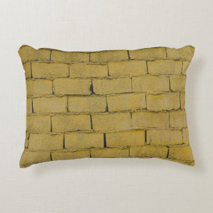 Empty concrete brick wall decorative cushion