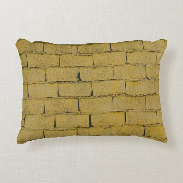 Empty concrete brick wall decorative cushion (Front)