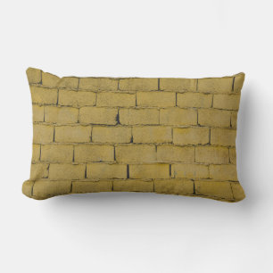 Empty concrete brick wall lumbar cushion