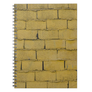 Empty concrete brick wall notebook