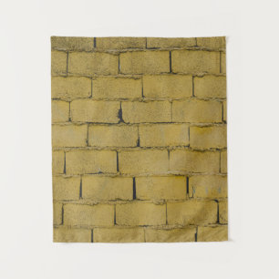 Empty concrete brick wall tapestry
