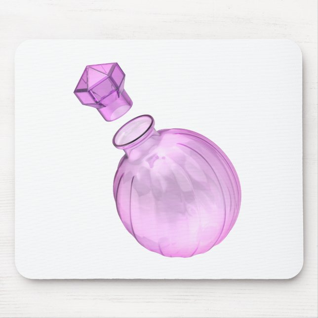 Empty decorative purple glass bottle mouse pad (Front)