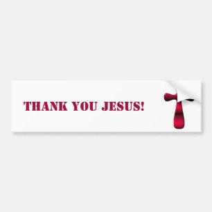 Empty Easter Cross of Jesus' Resurrection Bumper Sticker