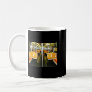 Empty G Train Subway Car New York City Orange Yell Coffee Mug