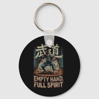 Empty Hand Full Spirit Karate Martial Strength Des Key Ring