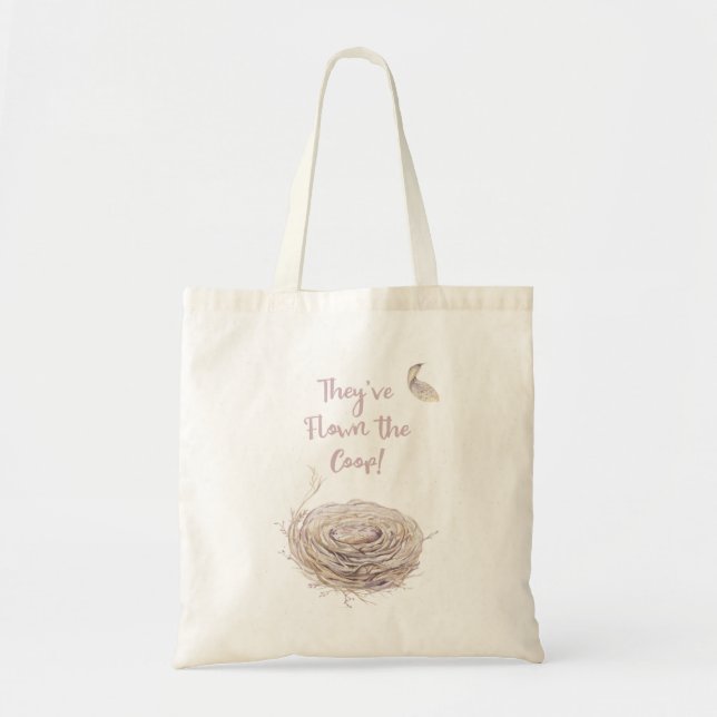 Empty Nest Announcement Tote Bag (Front)