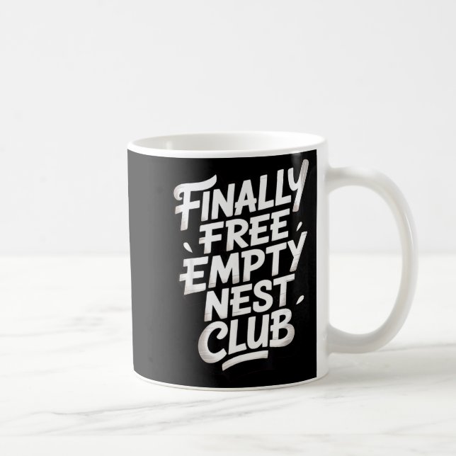 Empty Nest Parenting Empty Nester Illustration Coffee Mug (Right)
