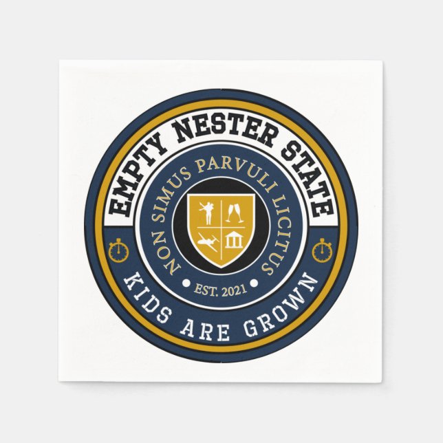 Empty Nester State - Kids Are Grown - Napkins (Front)