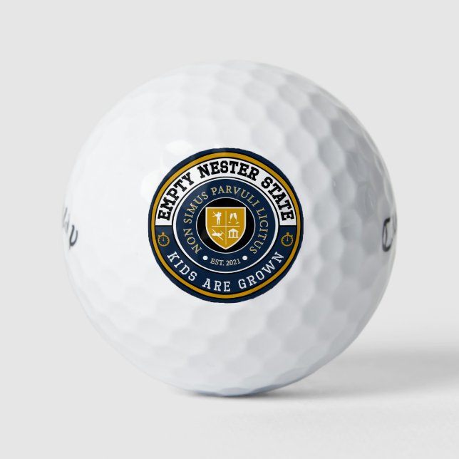 Empty Nester State of Mind Golf Balls (Front)