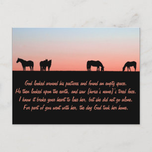 Empty Pasture Postcard