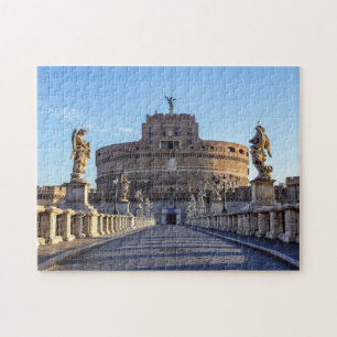 Empty Ponte Sant'Angelo at dawn - Rome, Italy Jigsaw Puzzle