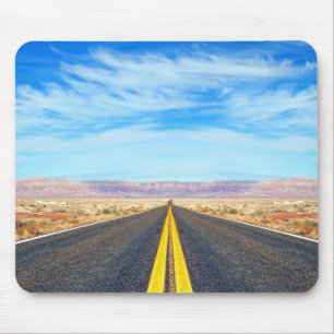 Empty road mouse pad