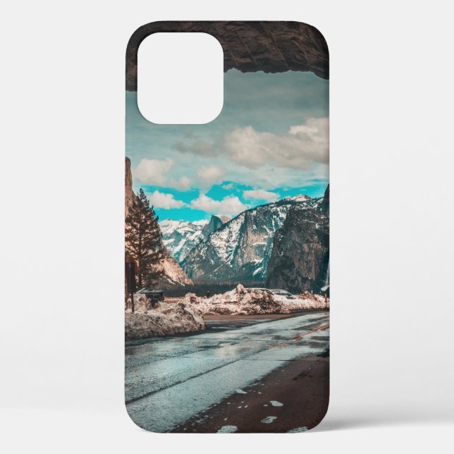 EMPTY ROAD TUNNEL LEADING TO MOUNTAINS Case-Mate iPhone CASE (Back)