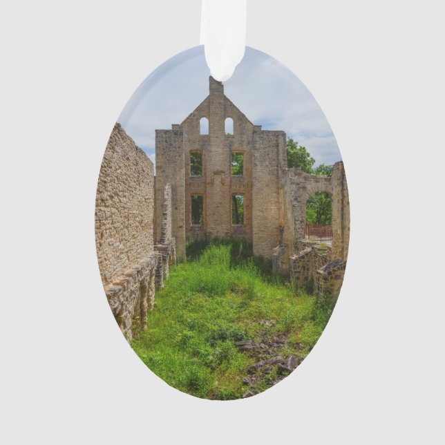 Empty Room Ruins Ornament (Back)
