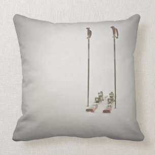 Empty Skis and Poles Cushion