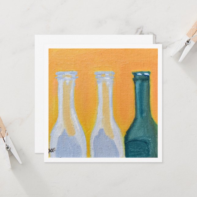 Empty Soda Bottle Card (Front/Back In Situ)