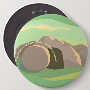 Empty Tomb I Stone! Thou Art Moved! I ESP I 6x6 B 6 Cm Round Badge