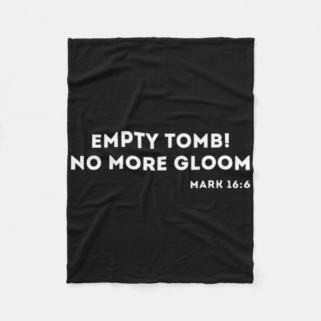 Empty Tomb Jesus Easter Christian  Fleece Blanket (Front)