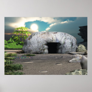 Empty tomb of Christ Poster