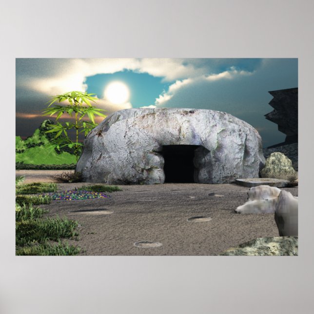 Empty tomb of Christ Poster (Front)