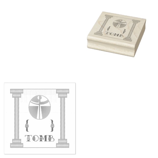 Empty Tomb Rubber Stamp (Stamped)