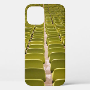 Empty yellow chair lot iPhone 12 case