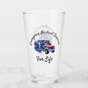EMS Ambulance For Life    Glass