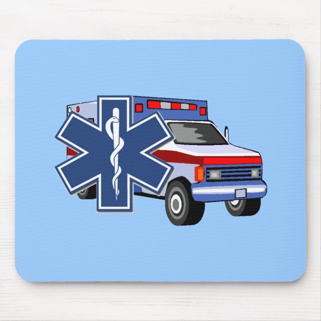 EMS Ambulance Mouse Pad (Front)