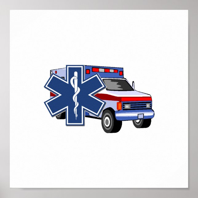EMS Ambulance Poster (Front)