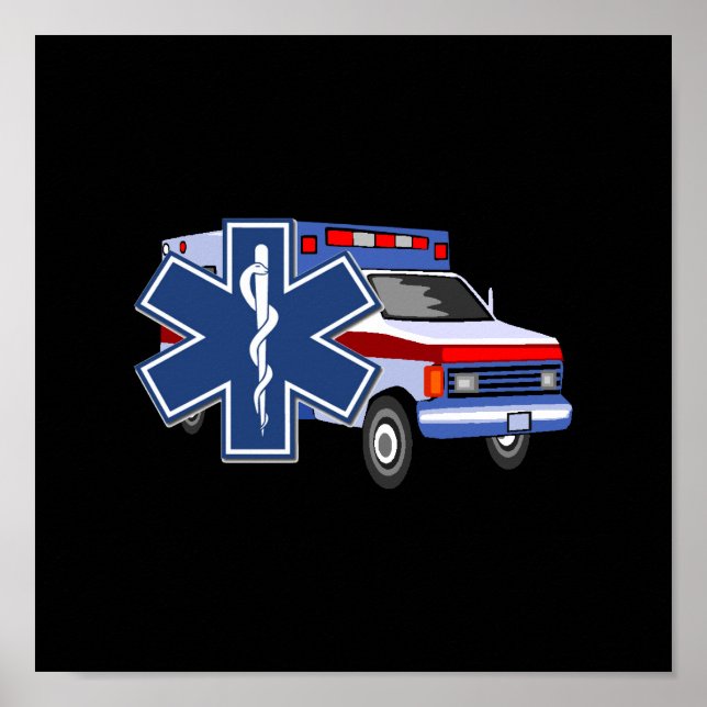 EMS Ambulance Poster (Front)