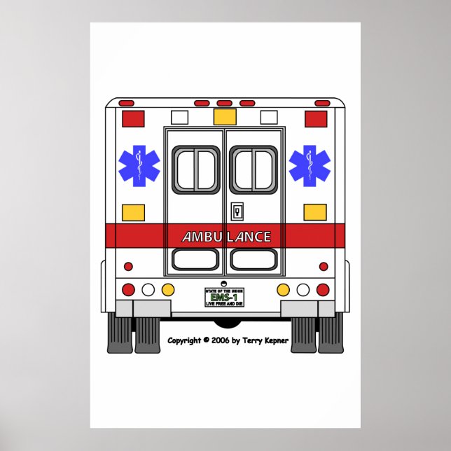 EMS-Ambulance Poster (Front)