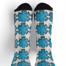EMS Blue "Star of Life" Ems socks