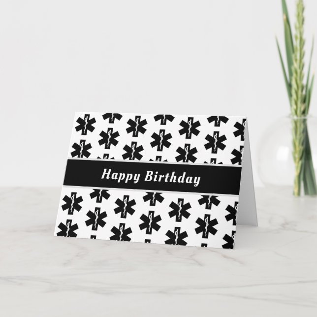 EMS Emergency Logo  Card (Front)