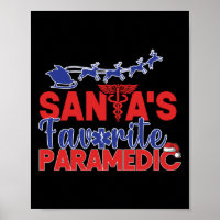 EMS Emergency Santa's Favourite Paramedic Christma
