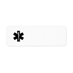EMS Emergency Stars Return Address Label