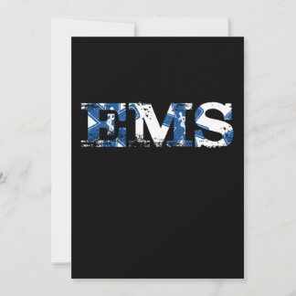 EMS EMT Doctor Paramedic Caduceus Medicine Ambulan Invitation