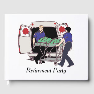 EMS EMT Paramedic Emergency Services Retirement Guest Book