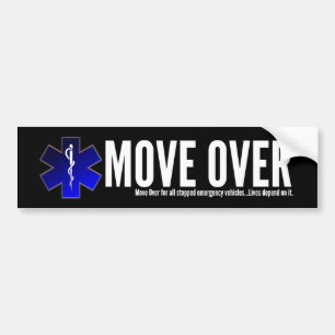 EMS Move Over Bumper Sticker