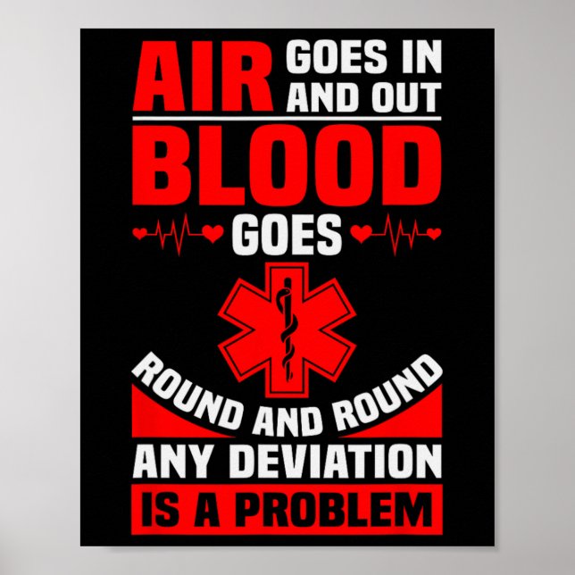 Ems Nurse Quote Ambulance Driver Emt Paramedic Hea Poster (Front)