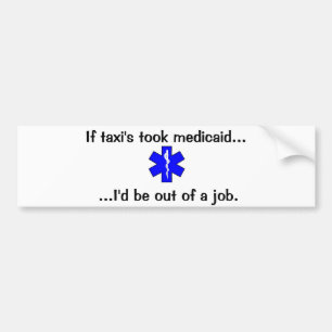 EMS or Taxi Bumper Sticker