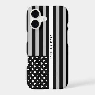 EMS Thin White Line American Flag Monogrammed