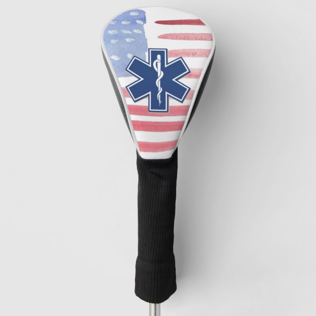EMS To The Rescue   Golf Head Cover (Front)