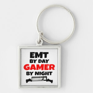 EMT by Day Gamer by Night Key Ring