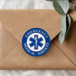 EMT Classic Style Medic Round Sticker