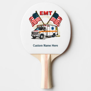 EMT Custom Gift, Perfect for first responders Ping Pong Paddle