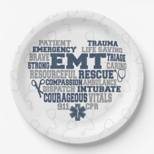 EMT Denim texture Paper Plate