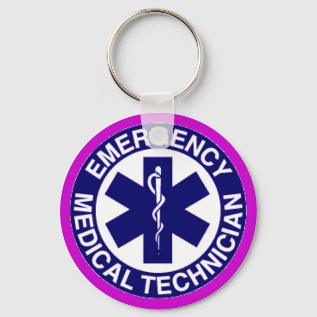 EMT Emergency Medical Technician Key Ring (Front)