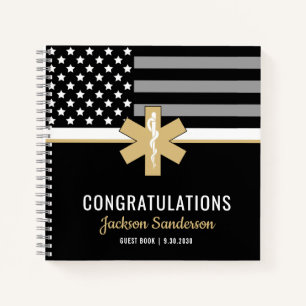 EMT First Responder EMS Retirement Guest Book