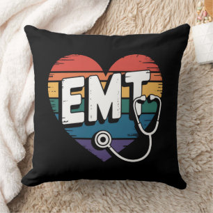 EMT Heart – Gold Floral Stethoscope Cushion