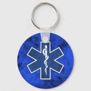 EMT Keychain-Blue Key Ring